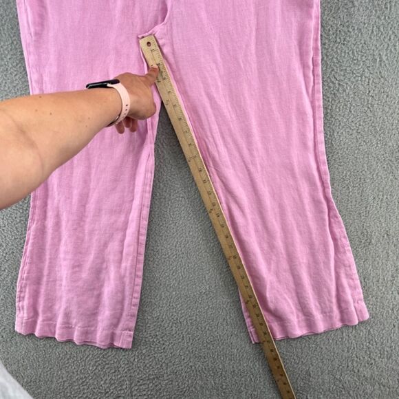 Nanushka Beata Pant Linen Pink Revolve Size Large - Picture 9 of 14